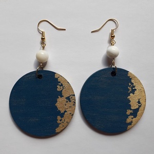 !NYÁRI AKCIÓ! -20% kedvezmény -Fülbevaló - aranyozott 4. - ékszer - fülbevaló - lógós kerek fülbevaló - Meska.hu