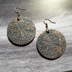 !NYÁRI AKCIÓ! -20% kedvezmény - Fülbevaló - aranyozott 4. - ékszer - fülbevaló - lógós kerek fülbevaló - Meska.hu