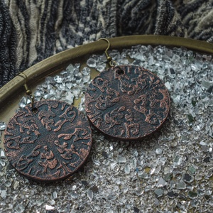 !NYÁRI AKCIÓ! -20% kedvezmény - Fülbevaló - aranyozott 4., Ékszer, Fülbevaló, Lógós kerek fülbevaló, Ékszerkészítés, Festészet, MESKA