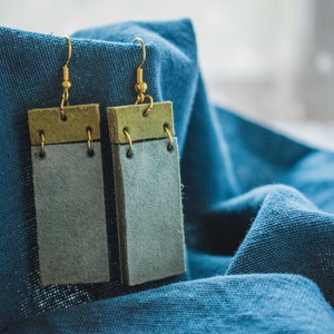 !NYÁRI AKCIÓ! -20% kedvezmény- Fülbevaló - velúr 1. - ékszer - fülbevaló - lógós kerek fülbevaló - Meska.hu