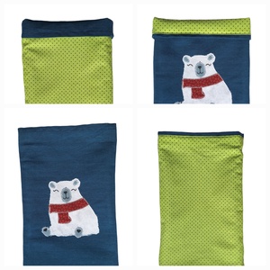 Mikulás zsák/ Ajándék batyu - mackó - karácsony - mikulás - mikulás zsák - Meska.hu