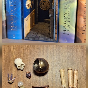 Hollóhát klubhelység könyvtámasz/ Ravenclaw common room bookend - otthon & életmód - dekoráció - asztal és polc dekoráció - díszdoboz - Meska.hu