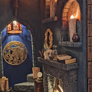 Hollóhát klubhelység könyvtámasz/ Ravenclaw common room bookend, Otthon & Életmód, Dekoráció, Asztal és polc dekoráció, Díszdoboz, Festett tárgyak, Mindenmás, MESKA