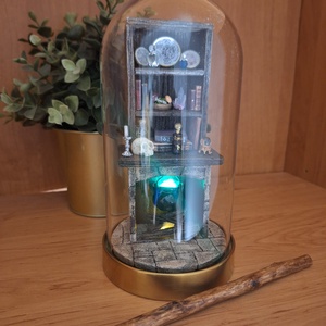 Polc dísz, Book Nook - Boszorkánykonhy #1 - otthon & életmód - dekoráció - dísztárgy - Meska.hu