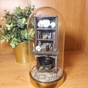 Polc dísz, Book Nook - Boszorkánykonhy #1 - Meska.hu