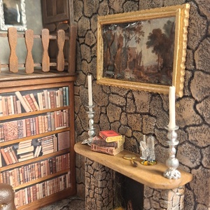 Polc dísz, Book Nook - könyvtár (cozy library) - otthon & életmód - dekoráció - dekoratív figurák és szobrok - Meska.hu