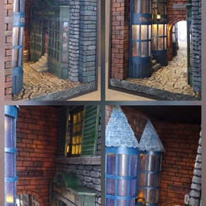 Az Abszol út- Book Nook - könyvtár (Diagon Alley) - otthon & életmód - dekoráció - dekoratív figurák és szobrok - Meska.hu