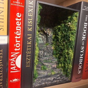 Meditációs kert- Book Nook - könyvzug - otthon & életmód - dekoráció - dekoratív figurák és szobrok - Meska.hu