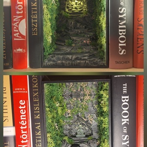 Meditációs kert- Book Nook - könyvzug - otthon & életmód - dekoráció - dekoratív figurák és szobrok - Meska.hu
