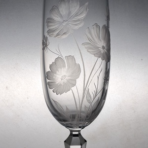 Cosmos, Otthon & Életmód, Konyhafelszerelés, tálalás, Tálalás, Pohár, Gravírozás, pirográfia, MESKA