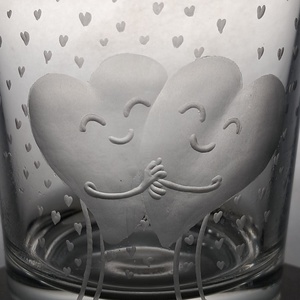 Szerelmes pohár 2 - esküvő - dekoráció - tálalás - Meska.hu