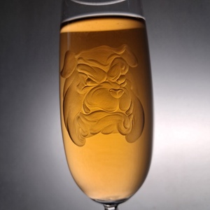 Kutyás, kézi gravírozású pohár - otthon & életmód - konyhafelszerelés, tálalás - tálalás - üveg & kancsó - Meska.hu