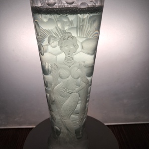 Női alakos-bogaras pohár, Otthon & Életmód, Konyhafelszerelés, tálalás, Tálalás, Üveg & Kancsó, Gravírozás, pirográfia, MESKA