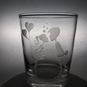 Szerelmes pohár 3 - esküvő - dekoráció - tálalás - Meska.hu