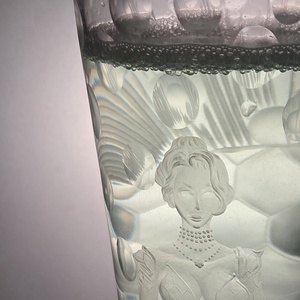 Női alakos-bogaras pohár - otthon & életmód - konyhafelszerelés, tálalás - tálalás - üveg & kancsó - Meska.hu