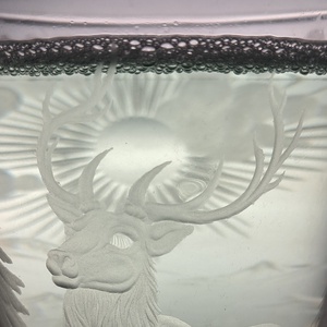 Szarvasos- erdős pohár - otthon & életmód - konyhafelszerelés, tálalás - tálalás - pohár - Meska.hu