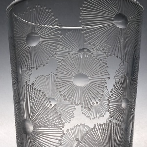 Virágos pohár nagy méretű - Meska.hu