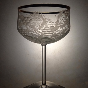 Virágos-indás pohár - Meska.hu