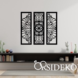 3 részes természet mandala falikép fából, Otthon & Életmód, Dekoráció, Spiritualitás, Mandala, , MESKA