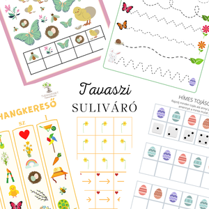 Tavaszi suliváró feladatlapok, Játék & Sport, Készségfejlesztő és Logikai játék, Logikai játékok, Fotó, grafika, rajz, illusztráció, MESKA