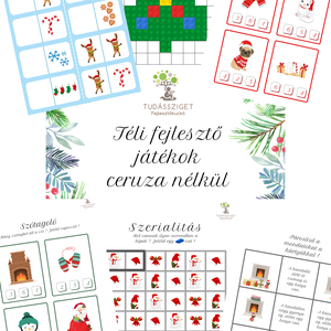 Téli fejlesztő játékok ceruza nélkül, Játék & Sport, Készségfejlesztő és Logikai játék, Oktató játékok, Fotó, grafika, rajz, illusztráció, MESKA