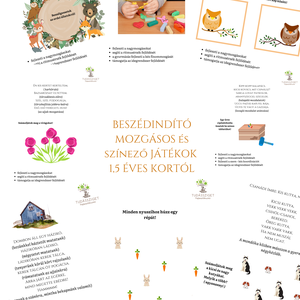 Beszédindító mozgásos és színező játékok 1,5 éves kortól, Otthon & Életmód, Papír, írószer, Színező, Fotó, grafika, rajz, illusztráció, MESKA