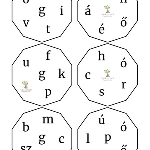 Betűk Dobble, Játék & Sport, Készségfejlesztő és Logikai játék, Oktató játékok, Fotó, grafika, rajz, illusztráció, MESKA