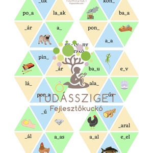 gy-ty-ny hatszögletű kirakó, Játék & Sport, Készségfejlesztő és Logikai játék, Oktató játékok, , MESKA
