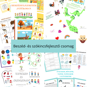 Beszéd- és szókincsfejlesztő csomag, Játék & Sport, Készségfejlesztő és Logikai játék, Oktató játékok, Fotó, grafika, rajz, illusztráció, MESKA
