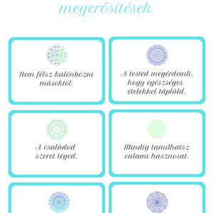 Pozitív megerősítések kártya - Meska.hu