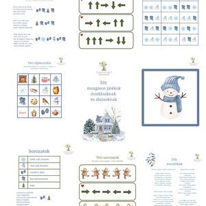Téli mozgásos játékok óvodásoknak és alsósoknak, Játék & Sport, Készségfejlesztő és Logikai játék, Oktató játékok, Fotó, grafika, rajz, illusztráció, MESKA