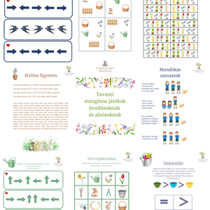 Tavaszi mozgásos játékok egyéni fejlesztéshez, Játék & Sport, Készségfejlesztő és Logikai játék, Oktató játékok, Fotó, grafika, rajz, illusztráció, MESKA