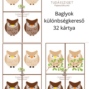 Baglyok, Játék & Sport, Készségfejlesztő és Logikai játék, Oktató játékok, Fotó, grafika, rajz, illusztráció, MESKA