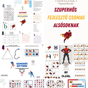 Szuperhős csomag alsósoknak, Játék & Sport, Készségfejlesztő és Logikai játék, Oktató játékok, Fotó, grafika, rajz, illusztráció, MESKA