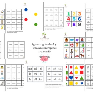Agytorna gyakorlatok 5. - Szövegértés 1.-2. osztály - Meska.hu