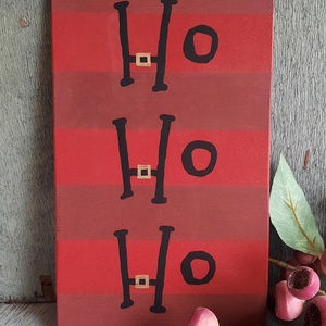 HoHoHo táblakép - Meska.hu