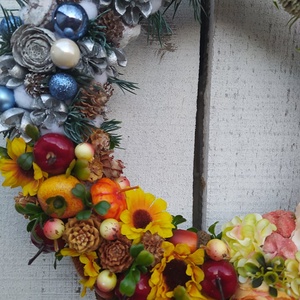 Négyévszakos kopogtató, ajtódísz,koszorú - otthon & életmód - dekoráció - ajtó- és ablak dekoráció - ajtódísz & kopogtató - Meska.hu