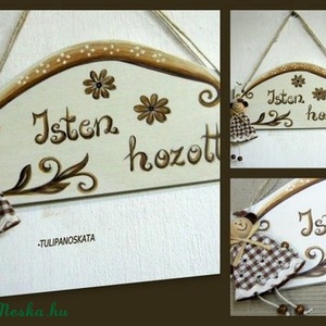 Isten hozott tábla , ajtódísz húsvéti -  - Meska.hu