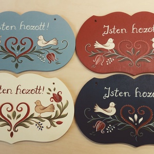 Isten hozott tábla  - otthon & életmód - ház & kert - isten hozott tábla - Meska.hu