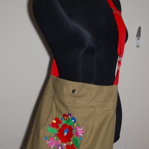 Matyó mintás oldaltáska - táska & tok - kézitáska & válltáska - vállon átvethető táska - Meska.hu