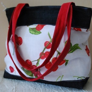 Cseresznyés válltáska, Táska & Tok, Kézitáska & válltáska, Válltáska, Varrás, MESKA