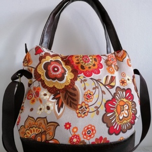 Virágmintás többfunkciós táska, Táska & Tok, Kézitáska & válltáska, Nagy pakolós táska, Varrás, MESKA