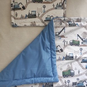 Munkagépes puha meleg ágynemű szett, Játék & Sport, Ovis felszerelés, Ovis ágynemű, Varrás, MESKA