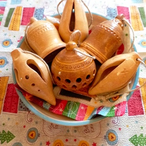 Kerámia karácsonyfa díszek  - karácsony - karácsonyi lakásdekoráció - karácsonyfadíszek - Meska.hu