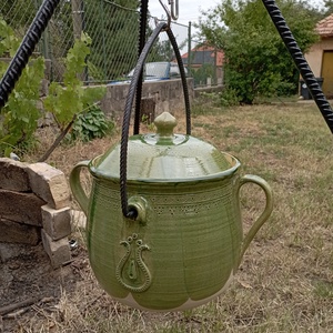 Cserépbogrács - otthon & életmód - ház & kert - bográcsozás, grillezés - Meska.hu