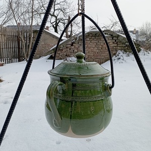 Cserépbogrács - otthon & életmód - ház & kert - bográcsozás, grillezés - Meska.hu