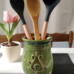 Fakanál tartó tulipános - Meska.hu