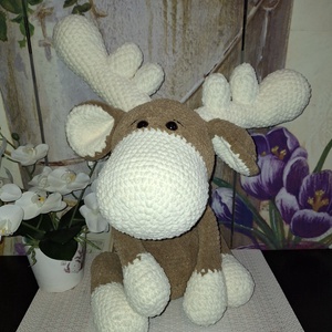 Amigurumi Rénszarvas , Játék & Sport, Plüssállat & Játékfigura, Más figura, Horgolás, MESKA