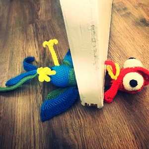 Lapult Lakók�-Horgolt Hey hey csirke ajtótámasz  - Meska.hu