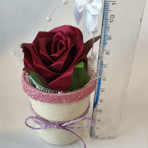 Szatén ajándékozható rózsa  - esküvő - emlék & ajándék - köszönőajándék - Meska.hu